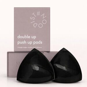 NEW NOOD Double Up Triangle Push-Up Pads Size C Black Onyx